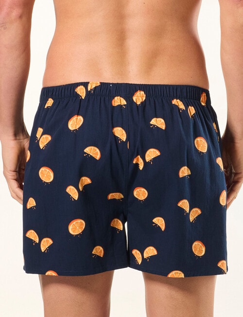 Mitch Dowd Sliced Oranges Cotton Boxer 3 Pack, Blue product photo View 03 L