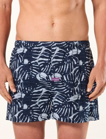 Mitch Dowd Toucan Woven Cotton Boxer Short, Navy product photo