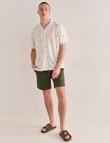 Tarnish Mini Embroidery Short Sleeve Shirt, White product photo View 03 S