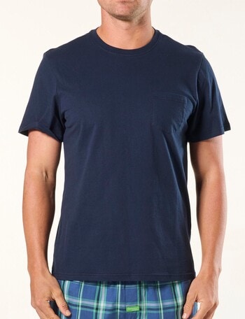 Mitch Dowd Cotton Sleep Tee, Navy product photo