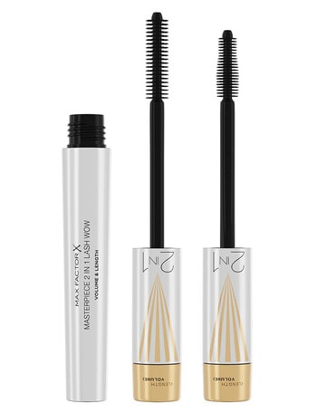 Max Factor Masterpiece 2in1 Lash Wow Mascara, Black Brown product photo