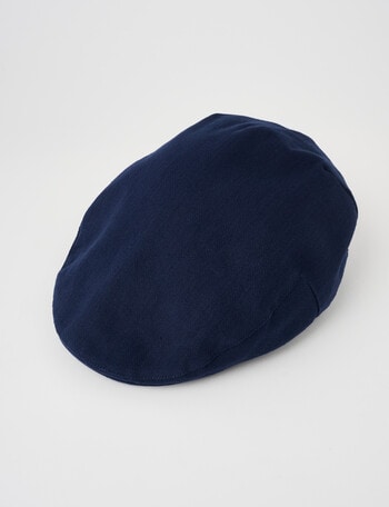 Laidlaw + Leeds Herringbone Drivers Cap, Dark Navy product photo
