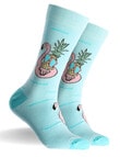 Mitch Dowd Colada Cotton-blend Crew Socks, Blue product photo