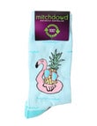 Mitch Dowd Colada Cotton-blend Crew Socks, Blue product photo View 02 S