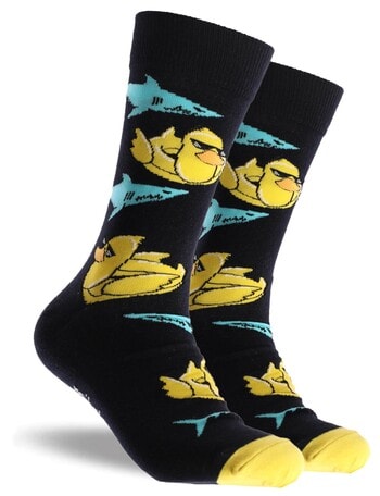 Mitch Dowd Daring Duckies Cotton-blend Crew Socks, Navy product photo