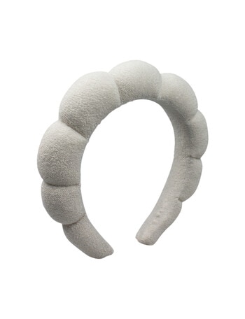Simply Essential Cosmetic Bubble Headband, Grey product photo