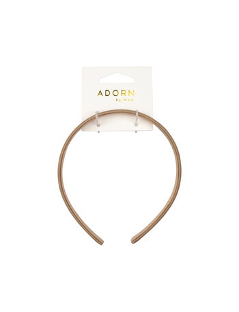 Adorn by Mae Matte Satin Headband, Gold product photo