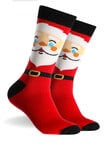 Mitch Dowd Christmas Santa Cotton Crew Socks, Red product photo