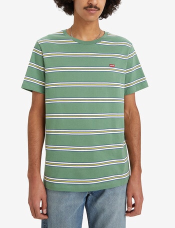 Levis Original Varsity Stripe T-Shirt, Green product photo