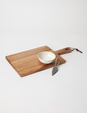 SouthWest Provence Board, Set of 3, Natural & White product photo