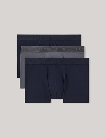 Tommy Hilfiger Everyday Deluxe Trunk, 3-Pack, Desert Sky & Dark Ash product photo
