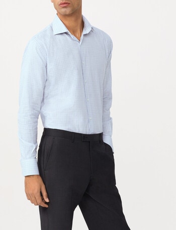 Van Heusen Tailored Fit Small Check Shirt , Green product photo