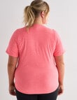 Superfit Curve Limitless Tee, Fire Coral product photo View 02 S