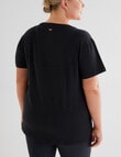 Superfit Curve Do it for Yourself Printed Tee, Black product photo View 02 S