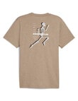 Puma Run Club Tee, Brown product photo View 02 S