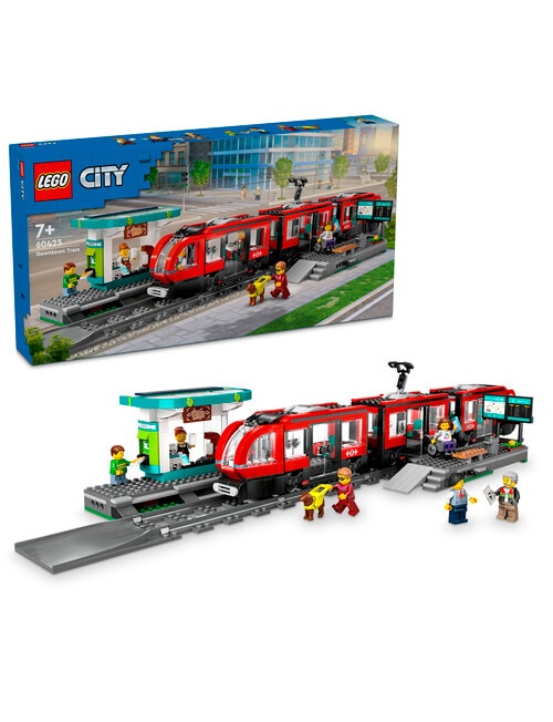 LEGO City Downtown Tram and Station, 60423 product photo