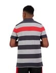 Canterbury Engineered Stripe Polo, Classic Marle product photo View 02 S