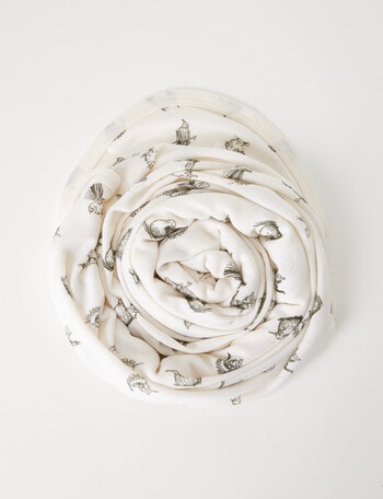 Milly & Milo Merino Wrap, Birds Print product photo