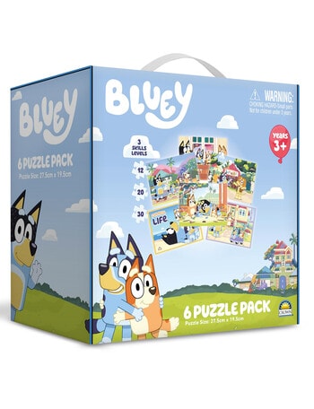 Bluey Puzzles, 6-Pack product photo