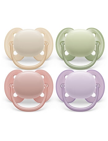 Avent Ultra Soft Soother, 2-Pack, 0-6m, Assorted product photo