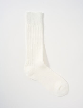 Ambra Slouchy Home Sock, Buttercream product photo