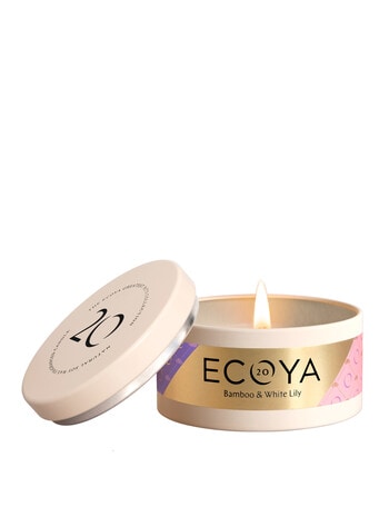 Ecoya Bamboo & White Lily Everyday Tin Candle, 145g product photo