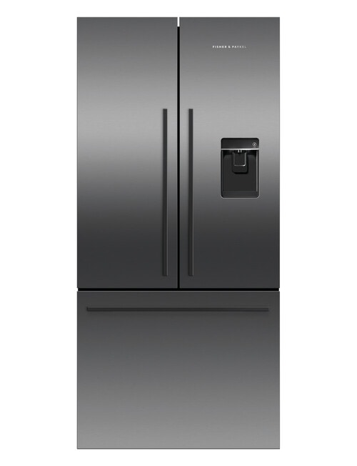 Fisher & Paykel 487L French Door Fridge Freezer with Ice and Water, Black, RF522ADUB5 product photo