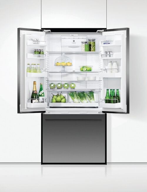 Fisher & Paykel 487L French Door Fridge Freezer with Ice and Water, Black, RF522ADUB5 product photo View 04 L