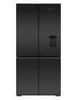 Fisher & Paykel 690L Quad Door Fridge Freezer with Ice and Water, Black, RF730QZUVB1 product photo