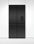 Fisher & Paykel 690L Quad Door Fridge Freezer with Ice and Water, Black, RF730QZUVB1 product photo View 04 S