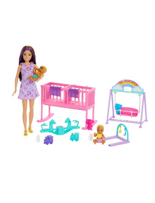 Barbie Skipper Babysitter Doll with Twin Nursery Playset product photo View 02 L