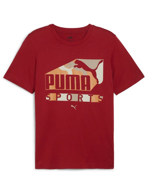 Puma Graphics Sports Tee, Intense Red product photo