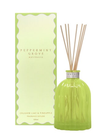 Peppermint Grove Large Diffuser, 350ml, Crushed Lime & Pineapple product photo