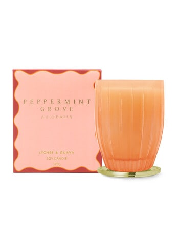 Peppermint Grove Large Candle, 370g, Lychee & Guava product photo