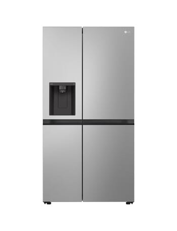 LG Electronics 635L Side by Side Non-Plumbed Fridge, Stainless Steel, GS-N600PL product photo