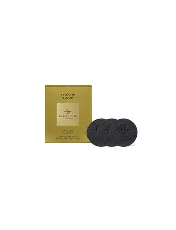 Glasshouse Fragrances 3 Replacement Scent Disks for Car Diffuser, Kyoto in Bloom product photo