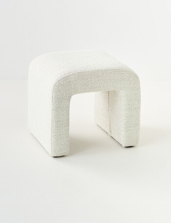 LUCA Furniture Samara Bench Short, Boucle Natural product photo