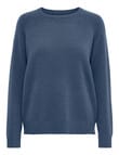ONLY Lesly Kings Knit Pullover, Vintage Indigo product photo