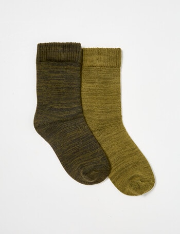 Simon De Winter Boot Sock, 2 Pack, Khaki, 2-10 product photo