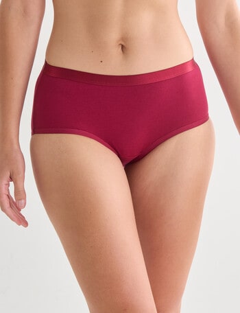 Lyric Marie Cotton Boyleg Brief, Ruby, 8-18 product photo