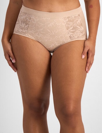 Playtex Ultralight Lace Full Brief, Nude, S-2XL product photo