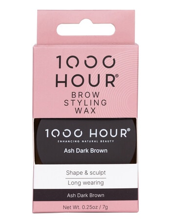 1000HR Brow Styling Wax, Ash Dark Brown product photo