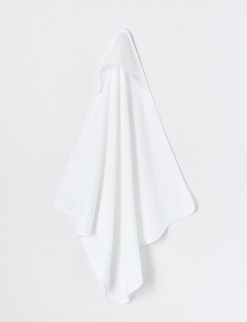 Teeny Weeny Soft Hooded Towel, White product photo