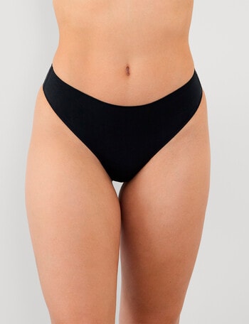Bendon Au Naturel Thong, Black, XS-XL product photo