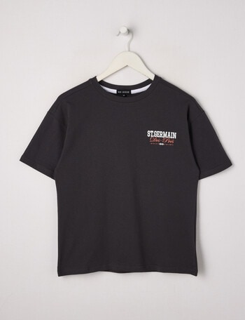 No Issue St Germain Short Sleeve Box Tee, Charcoal product photo