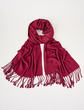 Boston + Bailey Classic Scarf, Cranberry product photo