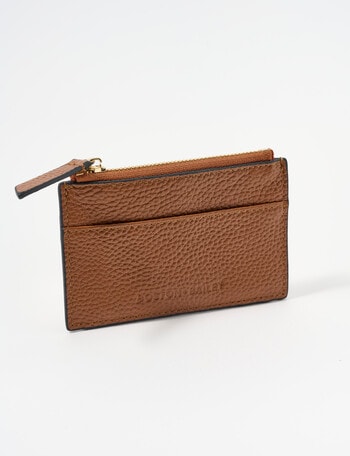 Boston + Bailey Leather Double Card Holder, Tan product photo
