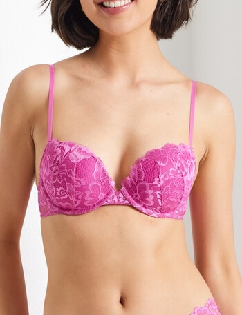 Perfects Brazilian Push Up Bra, Super Pink, A-D product photo