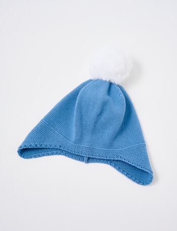 Teeny Weeny Knitted Beanie, Elemental Blue product photo