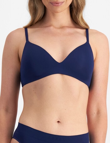 Bonds Bases Wirefree Tshirt Bra, In The Navy, A-E product photo